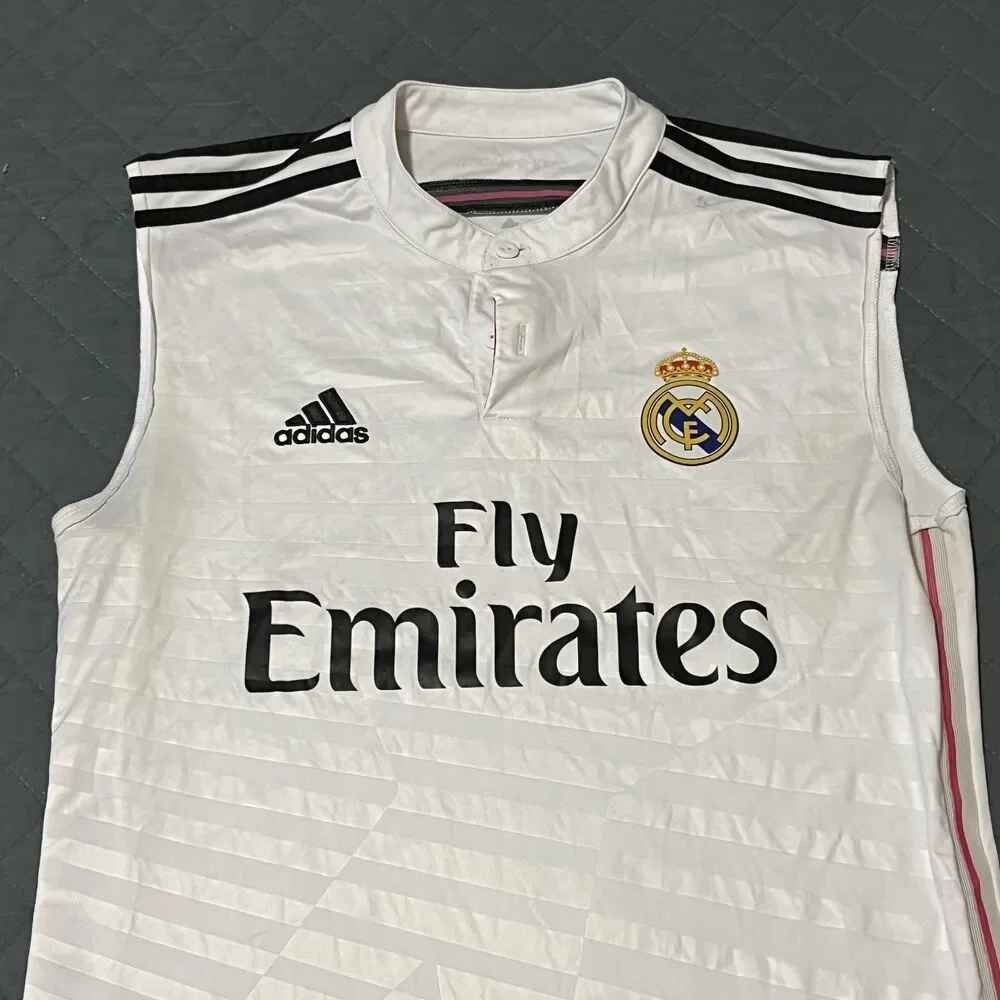 Adidas Real Madrid‎ Home Jersey 2014‑2015  Football Shirt Men's Medium - White